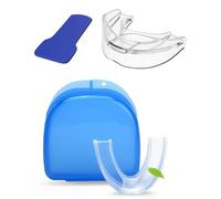 ZEXIJOW protège-dents pour bruxisme nocturne,Anti-grincement des dents,Unisexe,Protège-dents pour le grincement des dents,Bruxisme,Livré avec une poignée et un manuel d'instructions