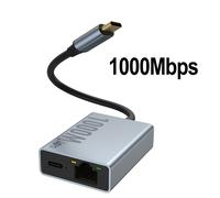 Zexmte adaptateur Ethernet pour Chromecast 4K Google TV USBC type-c à 1000Mbps carte réseau pour Smartphones tablettes appareils Android - Type 1000Mbps