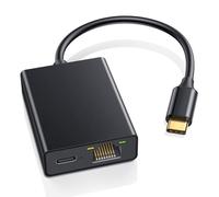 ZEXMTE Adaptateur USB C vers Ethernet pour Chromecast avec Google TV - Adaptateur réseau USB C vers Ethernet RJ45, Compatible avec Chromecast Google TV (HD/4K), Ordinateur Portable, Tablette - Ruban