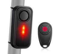 ZEXMTE Alarme de vélo sans fil avec télécommande, 113 dB, alarme de vibration antivol avec voyant d'avertissement, étanche pour moto, scooter électrique, vélo électrique