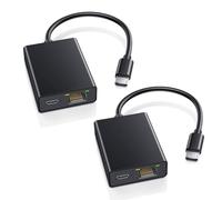 ZEXMTE Lot de 2 adaptateurs Ethernet pour Fire TV Stick, adaptateur Ethernet Micro USB vers RJ45, compatible avec Fire Stick 4K, Chromecast Ultra Audio, etc