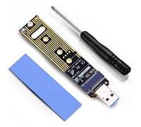 ZEXMTE M.2 NVME Adaptateur USB 3.1 Lecteur de convertisseur de Disque Dur M-Key Haute Performance 10 Gbps USB 3.1 Gen 2 Bridge Chip Support 2230 2242 2260 2280 Taille SSD