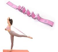 ZEXOWIJ - Sangles de Yoga, Elastique Musculation, Sangle Elastique Sport, Band D'étirement de Yoga avec 8 Boucles, pour Pilates, Thérapie physique