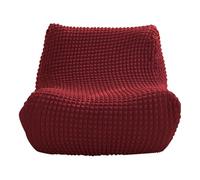 Zeyeo Housse De Chaise Longue Extensible en Seersucker - Housse De Chaise Longue sans Accoudoirs pour Canapés Et Poufs(Wine Red)