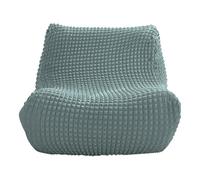 Zeyeo Housse De Chaise Longue Extensible en Seersucker - Housse De Chaise Longue sans Accoudoirs pour Canapés Et Poufs(Green)