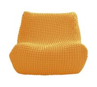 Zeyeo Housse De Chaise Longue Extensible en Seersucker - Housse De Chaise Longue sans Accoudoirs pour Canapés Et Poufs(Yellow)