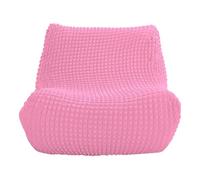 Zeyeo Housse De Chaise Longue Extensible en Seersucker - Housse De Chaise Longue sans Accoudoirs pour Canapés Et Poufs(Rose Red)