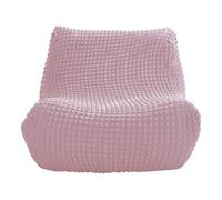 Zeyeo Housse De Chaise Longue Extensible en Seersucker - Housse De Chaise Longue sans Accoudoirs pour Canapés Et Poufs(Pink)