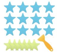 ZEYIYER Lot de 18 autocollants antidérapants pour baignoire, poignées de baignoire de 10,5 cm, autocollants antidérapants, bandes de douche de sécurité avec grattoir de qualité supérieure