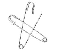 ZEYIYER Lot de 20 grandes épingles à nourrice de 8,9 cm - Résistantes - Pour vêtements, tissus épais, tous les types de travaux manuels - Couvertures - Argentées