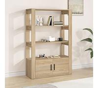 ZEYUAN Buffet Chêne Sonoma 80x30x119,5 cm Bois d'ingénierie,Buffet,Buffet Salon,Buffet,Crédences et Vaisseliers,Meuble Salon,Meuble de Cuisine,Buffet,Buffet Salon,Buffet,