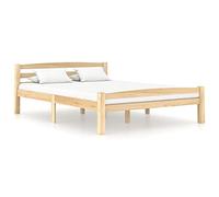 ZEYUAN Cadre de lit en bois massif, cadre de lit, meuble de salle de bain, cadre de lit, moderne, cadre de lit, pin 120 x 200 cm