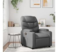 ZEYUAN Fauteuil inclinable en similicuir gris, fauteuils de cinéma, fauteuils de salon, fauteuil tantra sexuel, fauteuil TV, fauteuil d'allaitement - 372468