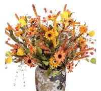 Zeyune Lot de 6 fleurs artificielles d'automne - Marguerites artificielles - Fleurs sauvages d'automne pour la maison, les centres de table, Thanksgiving, récolte, festival, fête de mariage, 57 cm