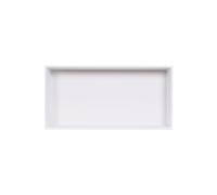 Zeza Arte Niche en Saillie - 30x60x10cm - solid surface - mat blanc SW1472209