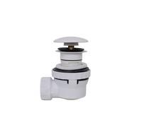 Zeza Arte Siphon - 6,7cm - gain de place - rond - solid surface - mat blanc SW1472187