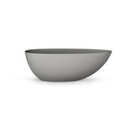 Zeza Element Baignoire autoportante - 170x80x55cm - solid surface - gris clair mat SW1476894