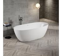 ZEZA Eloise Baignoire îlot - 170x80cm - Acrylique - siphon - blanc brillant 6126_GW