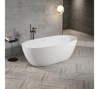 ZEZA Eloise Baignoire îlot - 170x80cm - Acrylique - siphon - blanc mat 6126_MW
