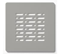 ZEZA Grade grille de receveur de douche - 13x13cm - Perla (gris clair) 8445583400502