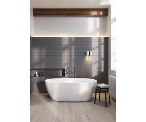 ZEZA Nicky Baignoire îlot - 170x80cm - Acrylique - siphon - blanc brillant SW276845