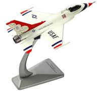 ZEZEFUFU 1:100 Alliage F-16 Fighting Thunderbirds Modèle d'avion Aviation Science Exhibition Model
