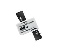 ZEZEFUFU Adaptateur micro SD/TF vers Memory Stick MS Pro Duo - Adaptateur de tige courte à double fente pour PSP