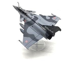 ZEZEFUFU Avion moulé sous pression en alliage modèle 1/72 de l'armée de l'air française Rafale B modèle d'avion camouflage deux places
