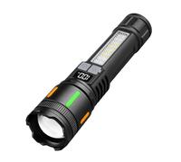 ZEZEFUFU Lampes de poche rechargeables à haute luminosité, 3000 lumens, lampes de poche tactiques LED super lumineuses