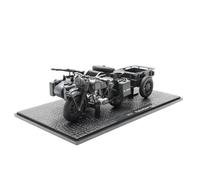 ZEZEFUFU Modèle de moto Panzerfaust 30 en plastique à l'échelle 1/24 de la Seconde Guerre mondiale allemande R75, modèle de moto pour collection cadeau