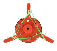 ZEZEFUFU Tête de débroussailleuse 3 lames pour désherbeur électrique à gaz