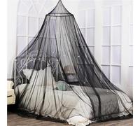 ZEZEZ Moustiquaire À Baldaquin for Enfants avec Étoiles Phosphorescentes - Tente Suspendue for Lits de Bébé Et D'enfant, Sans Installation, 4 Tailles for La Maison, Les Voyages et Le Camping(Noir,60*2