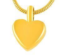 ZEZILE 316L en acier inoxydable vierge petit coeur crémation urne collier pour cendres pendentif souvenir
