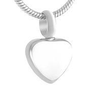 ZEZILE 316L en acier inoxydable vierge petit coeur crémation urne collier pour cendres pendentif souvenir