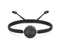 ZEZILE Arbre de vie Crémation Bracelet pour cendres Urne ronde Bracelets réglables Bijoux commémoratifs Souvenir funéraire pour femmes hommes