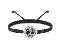 ZEZILE Arbre de vie urne Bracelet pour cendres corde réglable crémation bijoux en acier inoxydable souvenir bijoux commémoratifs pour femmes hommes