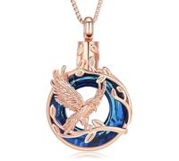 ZEZILE Bague crémation bijoux arbre de vie urne collier pour cendres pour les femmes hommes souvenir mémorial pendentif animaux humains porte-cendres