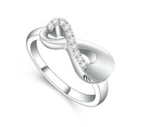 ZEZILE Bague de crémation pour cendres porte souvenir bijoux en acier inoxydable Memorial bague pour les femmes