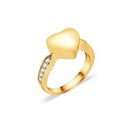 ZEZILE Bague en urne en forme de cœur pour cendres de chien de compagnie, bijoux commémoratifs à jamais dans ma patte pour crémation de doigts