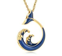 ZEZILE Baleine urne collier pour cendres crémation bijoux en acier inoxydable cendres pendentif souvenir urne commémorative bijoux pour hommes femmes