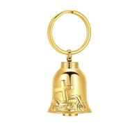 ZEZILE Bell urne crémation porte-clés pour cendres Croix moto Memorial pendentif bijoux souvenir cadeau pour femmes hommes