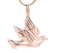 ZEZILE Bijoux commémoratifs Bijoux d’animaux pour crémation d’animaux de compagnie portant une fleur