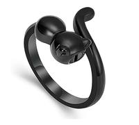 ZEZILE Bijoux de crémation Bague de crémation pour cendres Bague de doigt de chat pour cendres pour femmes fille en acier inoxydable chat Memorial Jewelry