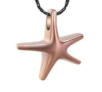 ZEZILE Bijoux de crémation d’étoile de mer pour les cendres Memorial souvenir pour les femmes/hommes Memorial souvenir urne pendentifs