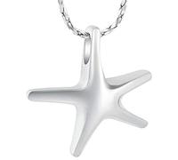 ZEZILE Bijoux de crémation d’étoile de mer pour les cendres Memorial souvenir pour les femmes/hommes Memorial souvenir urne pendentifs