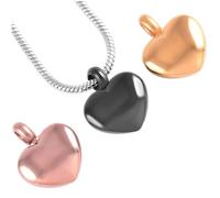 ZEZILE Bijoux de crémation de charme de coeur en acier inoxydable pour cendres famille animal de compagnie memorial urne pendentif