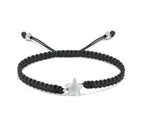ZEZILE Bijoux de crémation étoile Bracelet urne en acier inoxydable pour cendres Réglable corde tressée souvenir Urne Bracelet pour femmes hommes