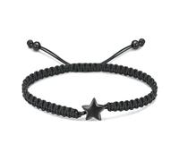 ZEZILE Bijoux de crémation étoile Bracelet urne en acier inoxydable pour cendres Réglable corde tressée souvenir Urne Bracelet pour femmes hommes
