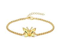 ZEZILE Bijoux de crémation papillon urne Bracelet pour cendres Bracelet en acier inoxydable pour femmes hommes cristal souvenir Memorial bijoux