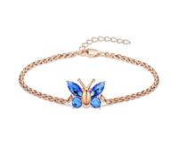 ZEZILE Bijoux de crémation papillon urne Bracelet pour cendres Bracelet en acier inoxydable pour femmes hommes cristal souvenir Memorial bijoux